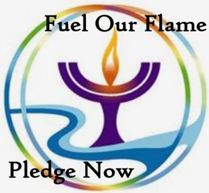 Chalice with Fuel Our Flame Pledge Now