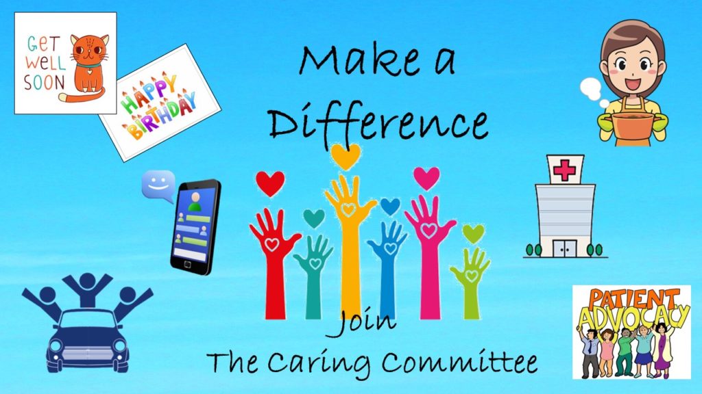 Caring Committee Logo with images of caring examples